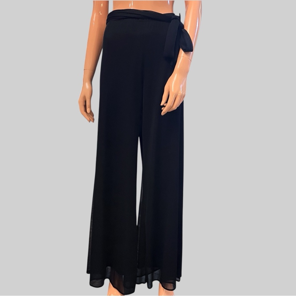 JBS Wide-Leg Sheer Palazzo Pants